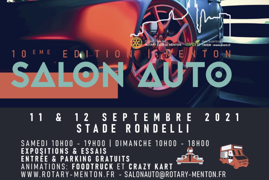 SALON AUTO MENTON -11 & 12 SEPTEMBRE  2021
