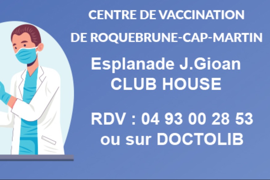 Réouverture du centre de vaccination de Roquebrune-Cap-Martin