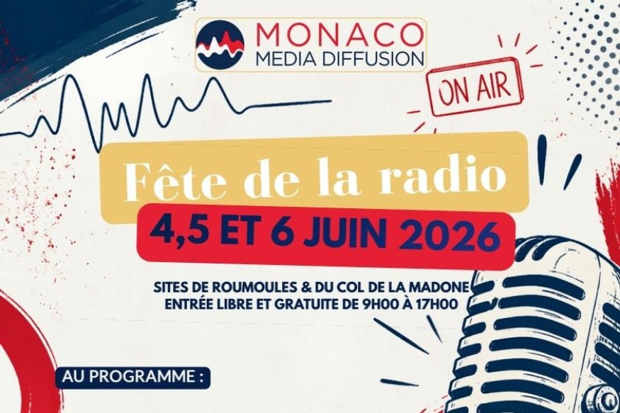 Fête de la Radio 2026 Les 4, 5 et 6 juin au centre d’émission de Monaco Média Diffusion