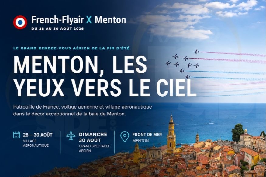 French Flyair 2026 à Menton : un meeting aérien gratuit de trois jours au-dessus de la Méditerranée